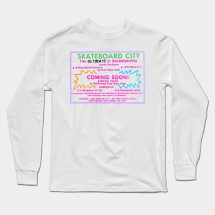 Vintage Skateboard City - America's First Ever Skate Park Long Sleeve T-Shirt